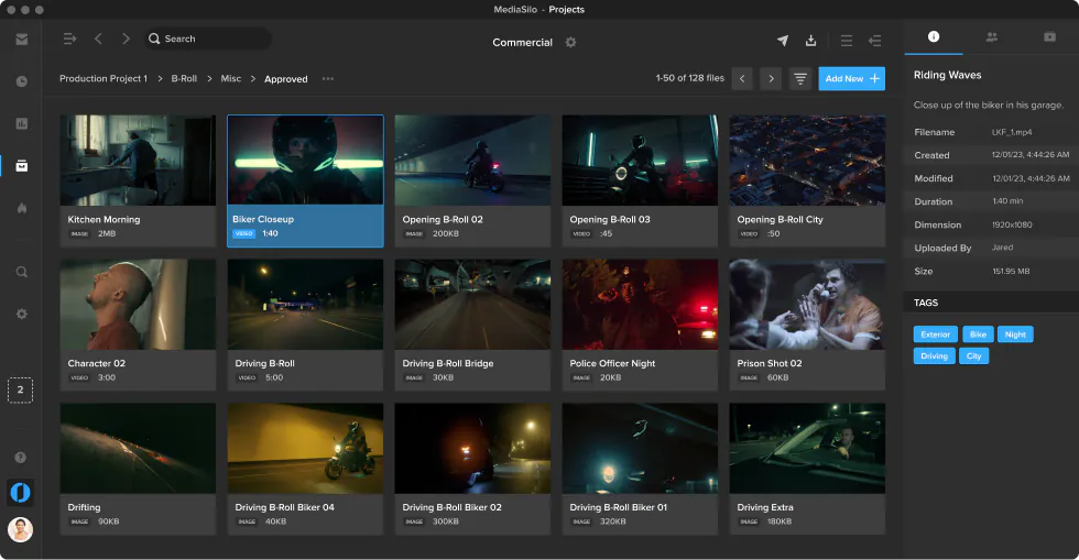 Media asset management software