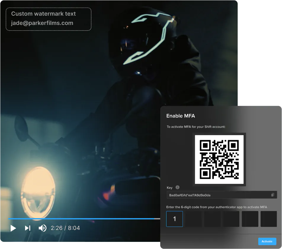 MediaSilo safestream security for MAM